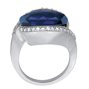 Oval Gemstone Fashion Ring · 0.30 ct tw
