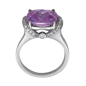 Cushion Princess Gemstone Fashion Ring · 0.28 ct tw