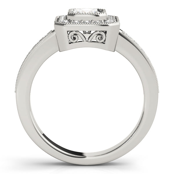 Emerald Halo Diamond Fashion Ring · 0.28 ct tw