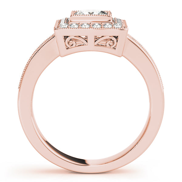 Square Halo & Cushion Diamond Fashion Ring · 1.06 ct tw