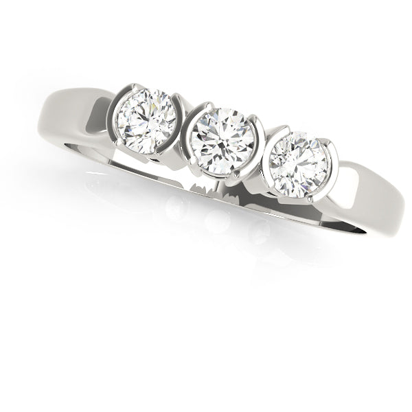 Bezel Set Diamond Wedding Band · 0.36 ct tw
