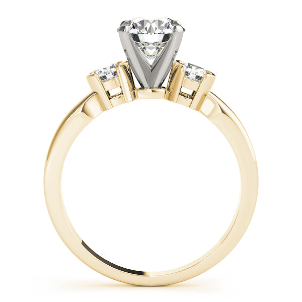 Round Three-Stone Diamond Engagement Ring · 0.24 ct tw