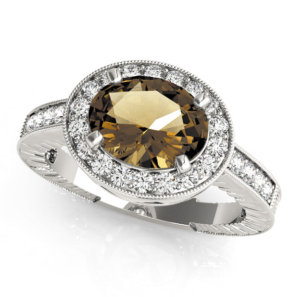 Oval Gemstone Fashion Ring · 0.28 ct tw