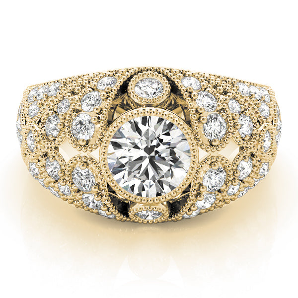 Round Antique Diamond Engagement Ring · 1.46 ct tw