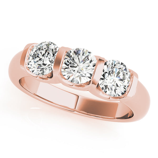 Round Three-Stone Diamond Engagement Ring · 1.50 ct tw