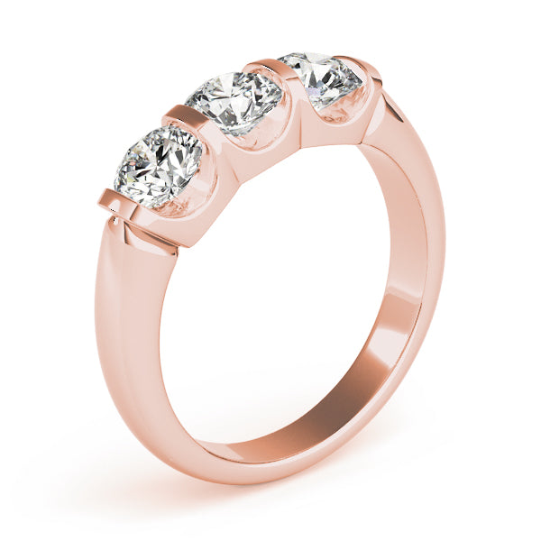 Round Three-Stone Diamond Engagement Ring · 1.50 ct tw