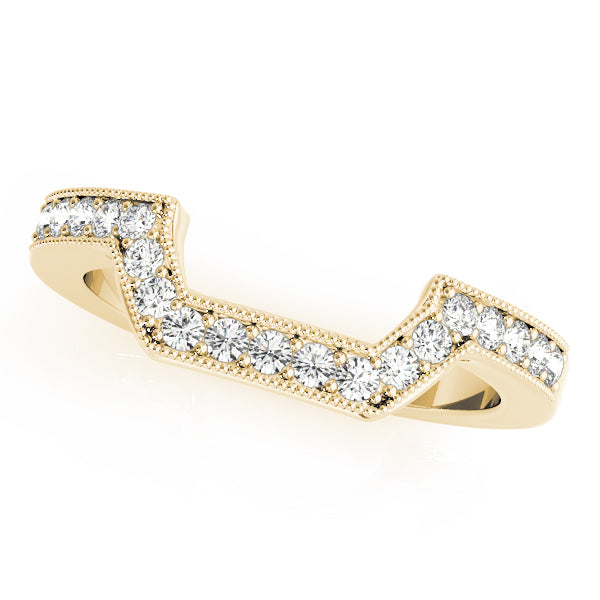 Curved Diamond Wedding Band · 0.19 ct tw