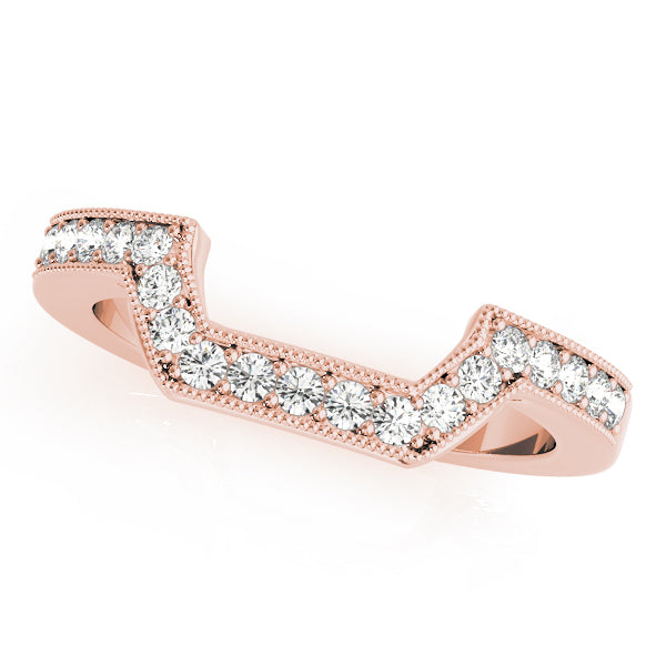 Curved Diamond Wedding Band · 0.19 ct tw