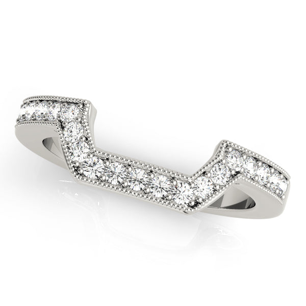 Curved Diamond Wedding Band · 0.19 ct tw