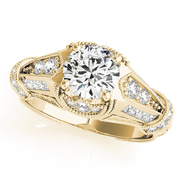 Round Antique Diamond Engagement Ring · 1.69 ct tw