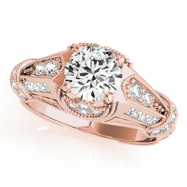 Round Antique Diamond Engagement Ring · 1.69 ct tw