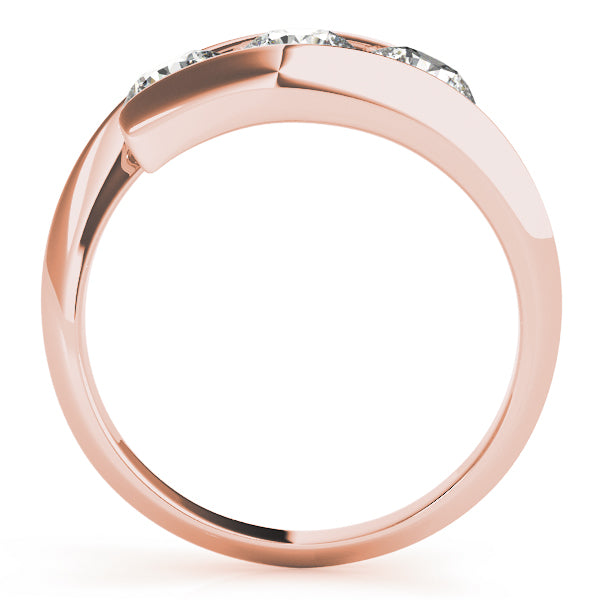 Round Three-Stone Diamond Engagement Ring · 0.48 ct tw