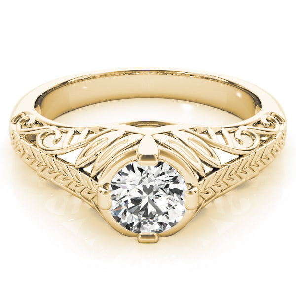 Round Antique Diamond Engagement Ring · 0.50 ct tw