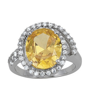 Oval Gemstone Fashion Ring · 0.48 ct tw