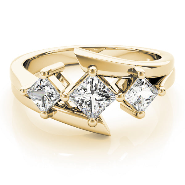Square Three-Stone Princess Diamond Engagement Ring · 1.12 ct tw