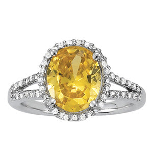 Oval Gemstone Fashion Ring · 0.44 ct tw