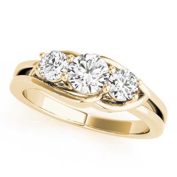Round Three-Stone Diamond Engagement Ring · 1.00 ct tw