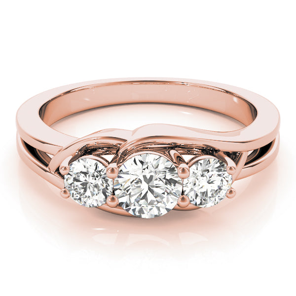 Round Three-Stone Diamond Engagement Ring · 1.00 ct tw