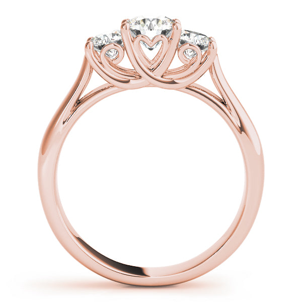 Round Three-Stone Diamond Engagement Ring · 1.00 ct tw