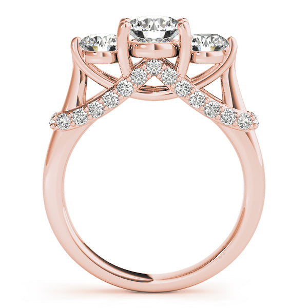 Round Three-Stone Diamond Engagement Ring · 1.45 ct tw
