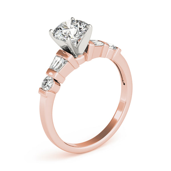 Baguette Fancy Shape Diamond Engagement Ring · 0.32 ct tw