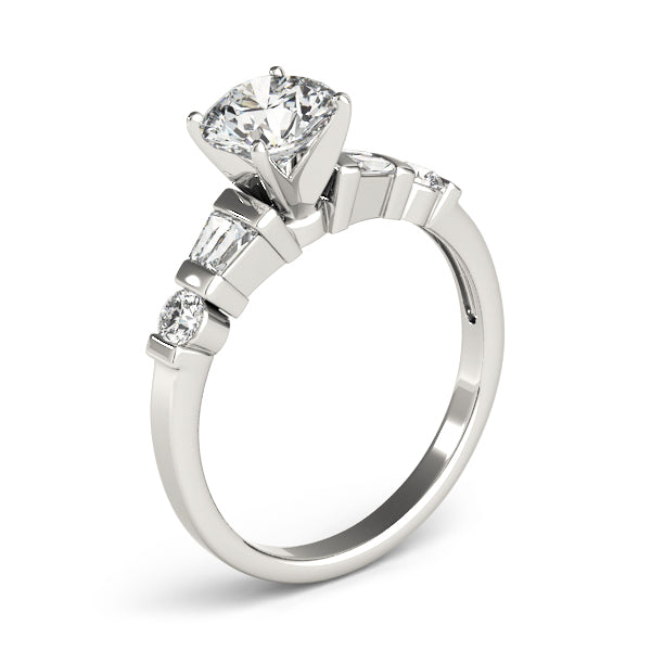 Baguette Fancy Shape Diamond Engagement Ring · 0.32 ct tw