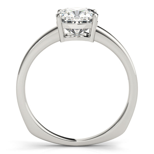 Cushion Princess Solitaire Engagement Ring