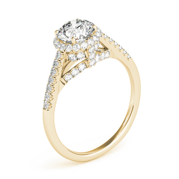 Round Halo Diamond Engagement Ring · 1.39 ct tw