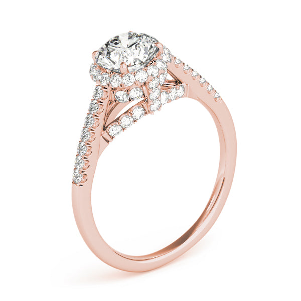 Round Halo Diamond Engagement Ring · 1.39 ct tw