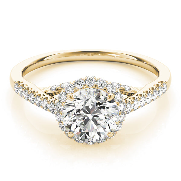 Round Halo Diamond Engagement Ring · 1.39 ct tw