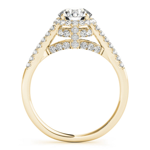 Round Halo Diamond Engagement Ring · 1.39 ct tw
