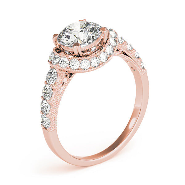 Round Halo Diamond Engagement Ring · 1.64 ct tw