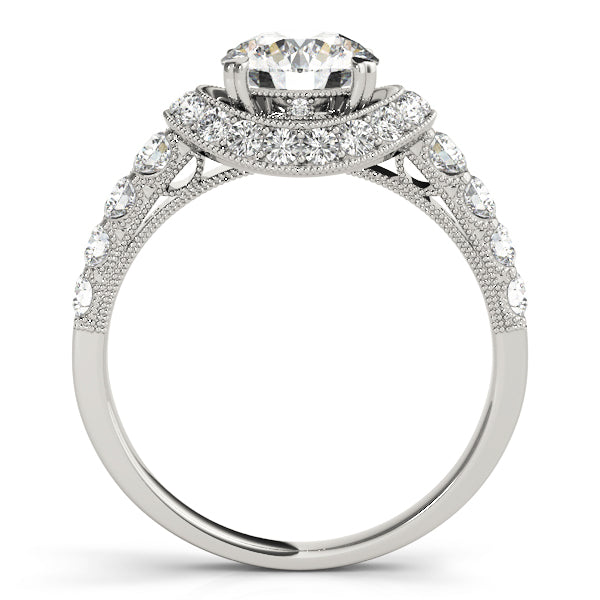Round Halo Diamond Engagement Ring · 1.64 ct tw