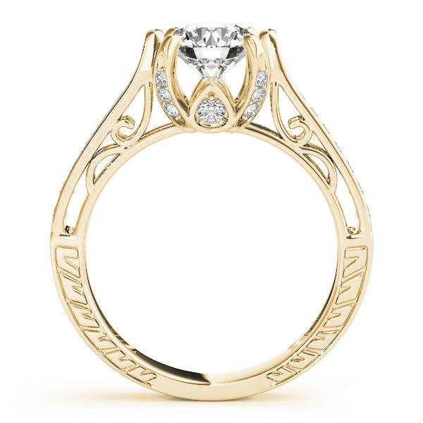 Round Antique Diamond Engagement Ring · 1.23 ct tw