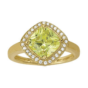 Cushion Princess Gemstone Fashion Ring · 0.14 ct tw