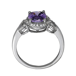 Oval Gemstone Fashion Ring · 0.18 ct tw
