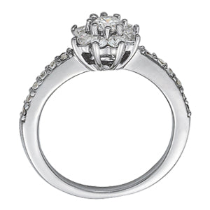 Round Diamond Cluster Fashion Ring · 0.60 ct tw
