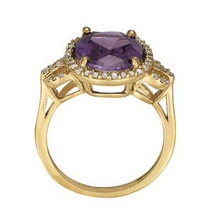 Oval Gemstone Fashion Ring · 0.24 ct tw