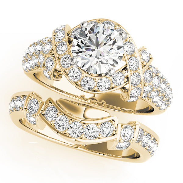 Round Multi-Row Diamond Engagement Ring · 1.58 ct tw