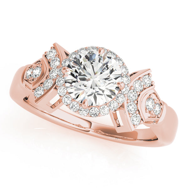 Round Halo Diamond Engagement Ring · 1.49 ct tw