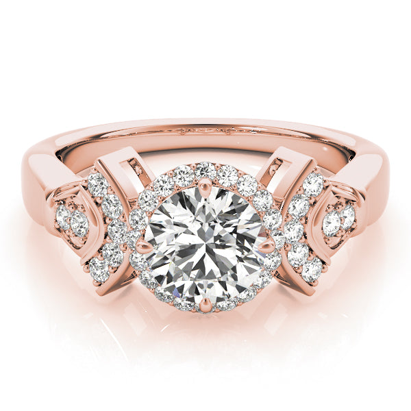 Round Halo Diamond Engagement Ring · 1.49 ct tw