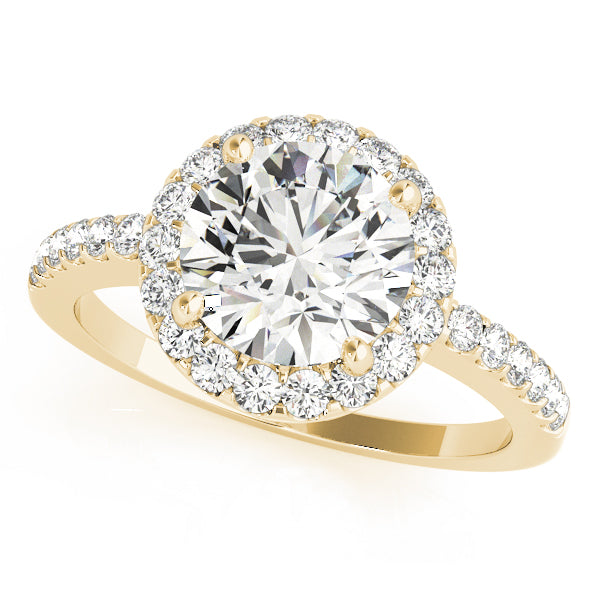 Round Halo Diamond Engagement Ring · 2.35 ct tw