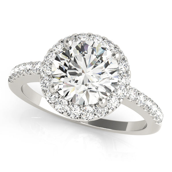 Round Halo Diamond Engagement Ring · 2.35 ct tw