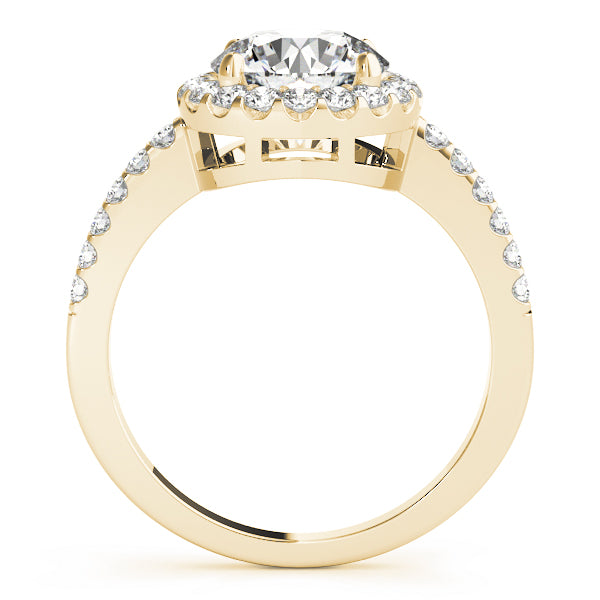 Round Halo Diamond Engagement Ring · 2.35 ct tw