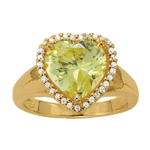 Heart Gemstone Fashion Ring · 0.15 ct tw