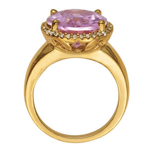 Oval Gemstone Fashion Ring · 0.19 ct tw