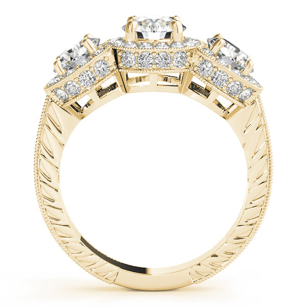 Round Three-Stone Diamond Engagement Ring · 2.28 ct tw