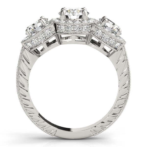 Round Three-Stone Diamond Engagement Ring · 2.28 ct tw
