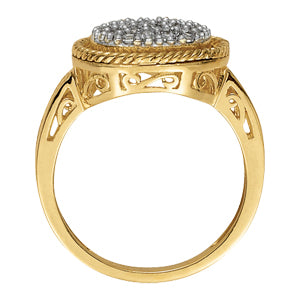 Diamond Cluster Fashion Ring · 0.24 ct tw