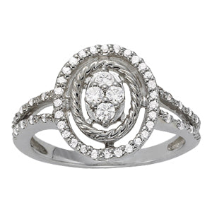 Diamond Cluster Fashion Ring · 0.39 ct tw
